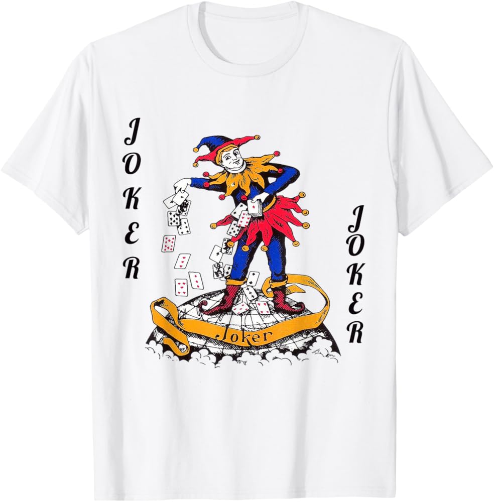 Amazon.com: The Joker Playing Card Poker Jokers Wild Tee Shirt T